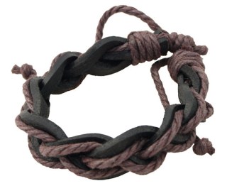 Bruin en zwart armband