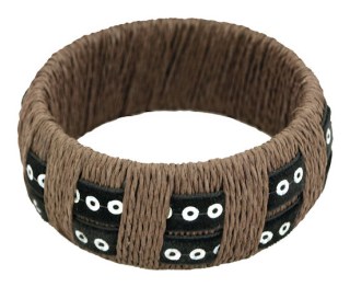 Bruin armband van touw